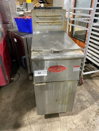 LATE MODEL! 2020 Avantco Commercial Gas Powered Deep Fat Fryer! All Stainless Steel! On Legs! Model: FF400 SN: 20050442VA