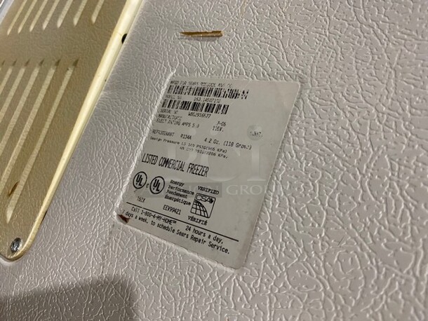 Kenmore Chest Freezer! MODEL 25314502102 SN: WB52916577 115 Volts! - Image 6 of 8