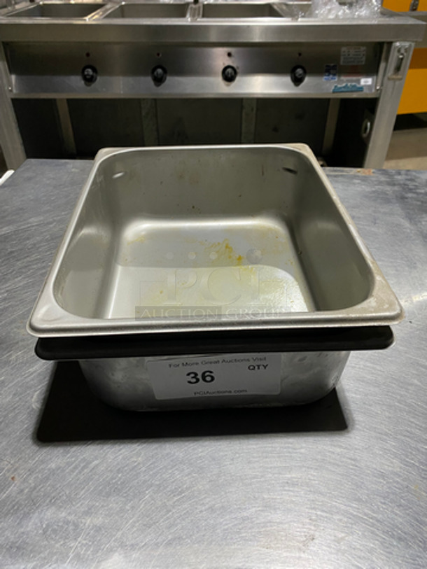 Stainless Steel Steamtable Food Pans! 2x Your Bid!