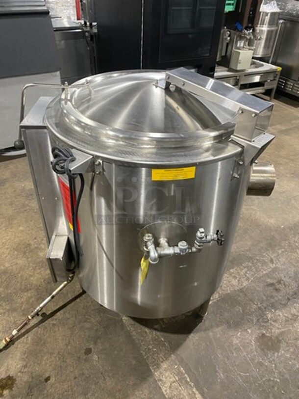 Blodgett Commercial Natural Gas Powered Jacketed Self-Contained Soup Kettle! All Stainless Steel! On Legs! Model: 40GKLS SN: 94692 - Image 4 of 11