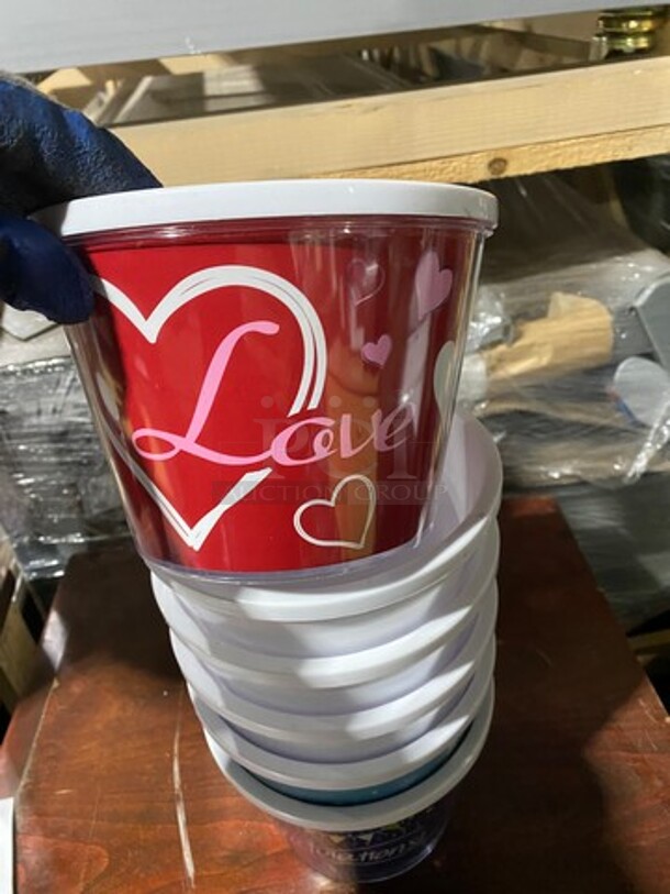 ALL ONE MONEY! Round Multi-Purpose Containers! Good For Decor/ Arrangements! - Image 3 of 6