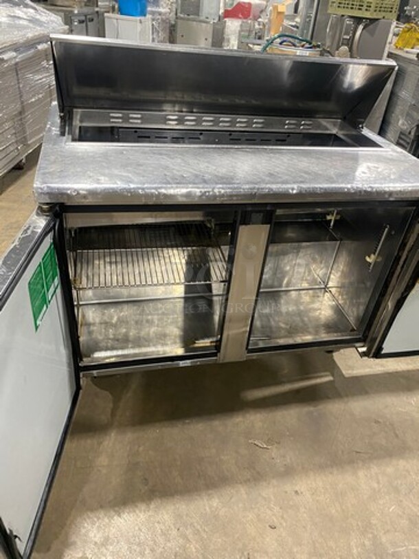 Turbo Air Commercial Refrigerated Sandwich Prep Table! With 2 Door Storage Space Underneath! All Stainless Steel! On Casters! Model: TST48SD 115V 60HZ 1 Phase - Image 5 of 9