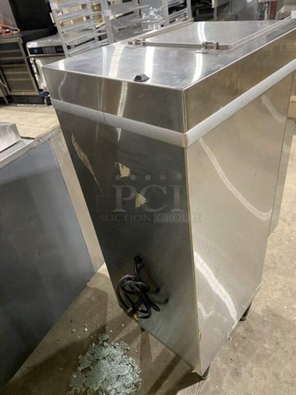 Norlake Counter Top All Stainless Steel Ice Crusher W/Hopper! Model N14CRSS-A Serial 15091153! 120V 1 Phase! - Image 4 of 9