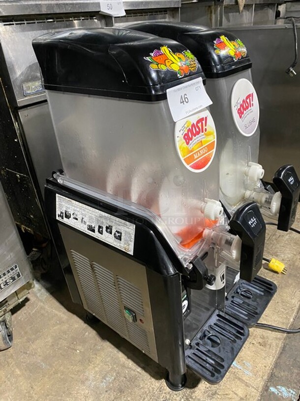 Elmeco Model Commercial Countertop 2 Hopper Slushie Machine! MODEL FC2 - Image 2 of 9