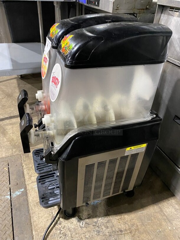 Elmeco Model Commercial Countertop 2 Hopper Slushie Machine! MODEL FC2 - Image 3 of 9