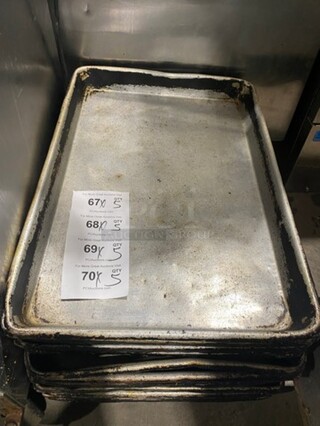 Half Size Baking Sheet Pans! 5x Your Bid!