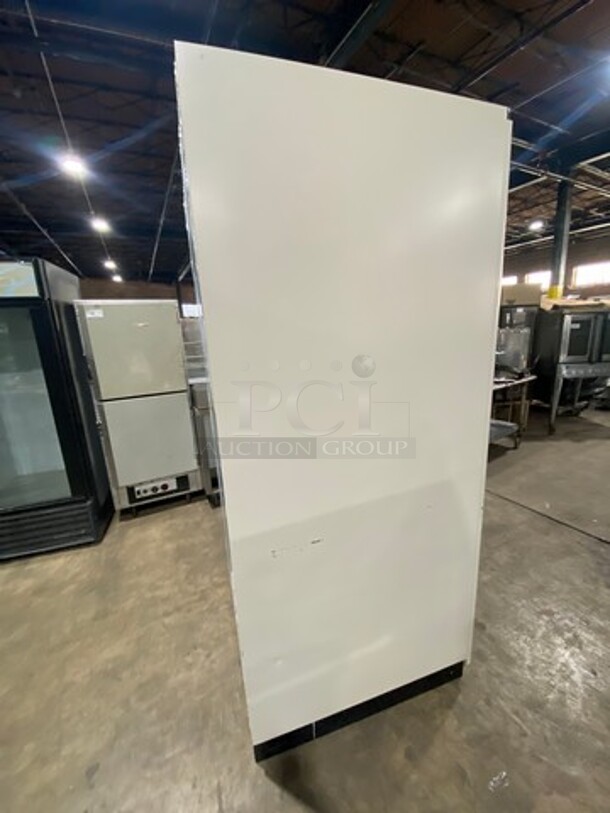 2012 Zero Zone Commercial Single Door Reach In Freezer Merchandiser! With View Through Doors! With Poly Racks! Model: 1RVZC30IM SN: 12061075671NA - Image 4 of 9