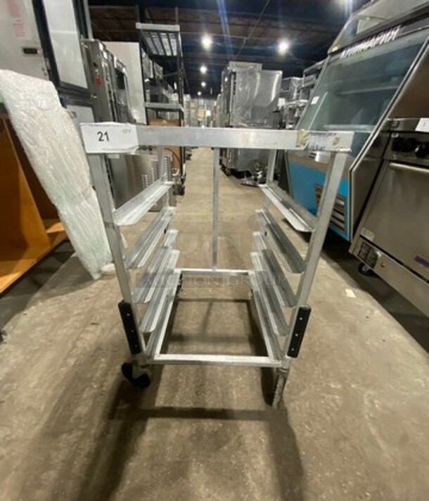 Metal Commercial Pan Transport Rack! On Casters! - Image 1 of 5