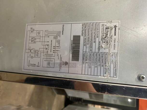LATE MODEL! Omcan Commercial Open Refrigerated Display/Merchandiser Showcase! All Stainless Steel! With Stainless Steel Racks! 110V! Model RSCN0380 Serial 4000480930523010! Working When Removed! - Image 9 of 10