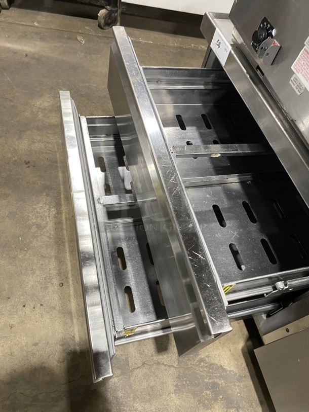 DELFIELD All Stainless Steel Commercial Refrigerated 2 Drawer Chef Base! On Casters! Model 17C52P Serial 1905150001649 115V/60Hz/1 Phase  - Image 6 of 8