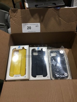 ALL ONE MONEY! NEW! 15 My Choice Premium Case For iPhone 13! With Built In Phone Stand! Comes In Black, Yellow And Navy Blue!