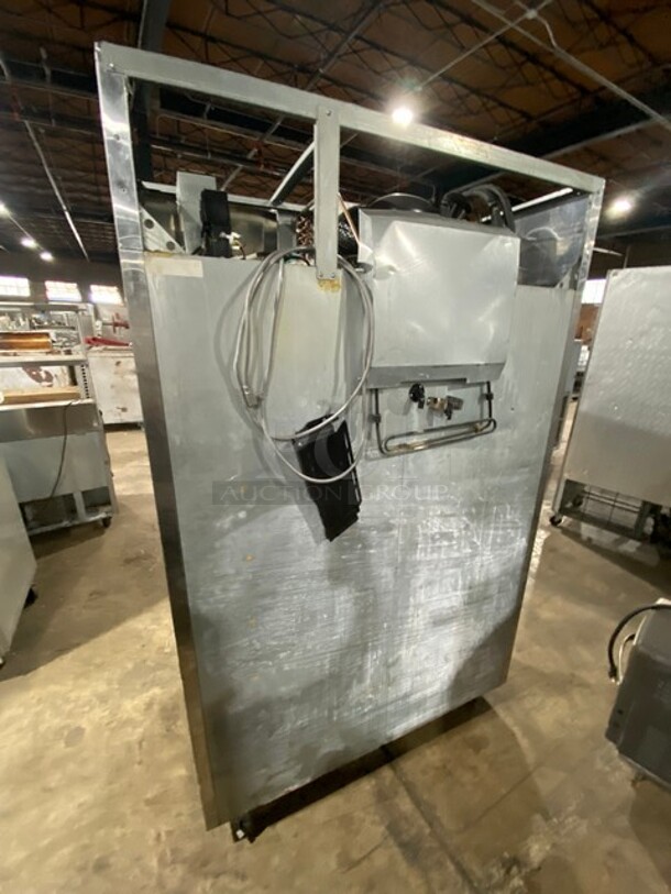 Turbo Air Commercial 2 Door Reach In Freezer! All Stainless Steel! With Built In Pan Racks! With Sheet Pans! On Casters! 115V! Model: M3F47-2 SN: M3F4L88024! Working When Removed! - Image 4 of 9