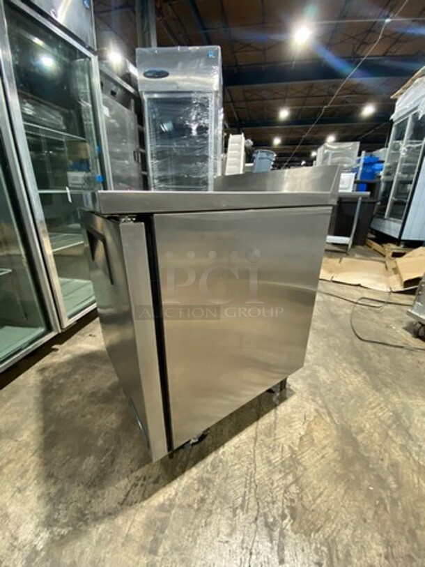 NEW! True Commercial Single Door Refrigerated Lowboy/Worktop Cooler! With Backsplash! All Stainless Steel! On Casters! Model: TWT27HC SN: 9782769 115V 60HZ 1 Phase - Image 2 of 9