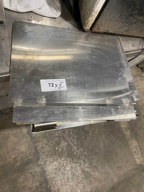 Stainless Steel Fryer Splash Guards! 20.5x17.5! 2x Your Bid! - Image 1 of 5