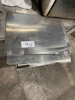 Stainless Steel Fryer Splash Guards! 20.5x17.5! 2x Your Bid!