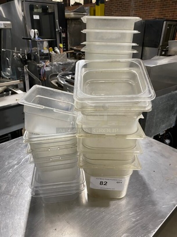 ALL ONE MONEY! Assorted Size Clear Poly Food Containers! - Image 1 of 7
