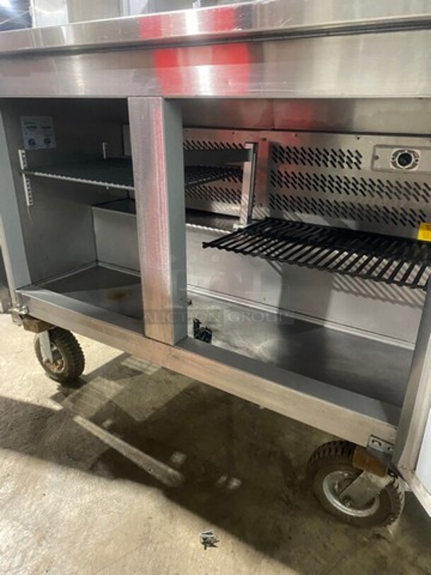 Edesa Commercial 2 Door Lowboy/Worktop Cooler! All Stainless Steel! On Casters! Model: EDUR48 SN: 13060282M 115V 60HZ 1 Phase - Image 5 of 8