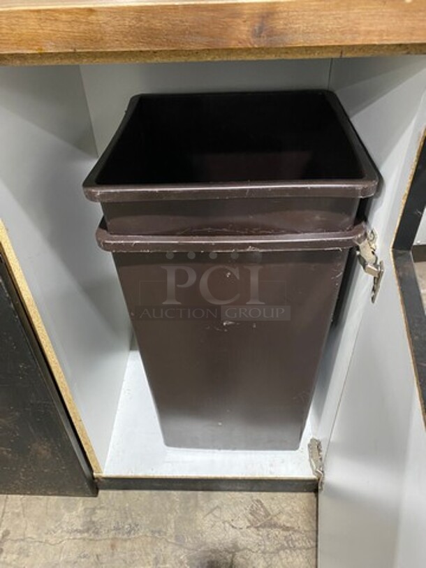 Recycle And Trash Can Shell! With Trash Deposit, Front Door And Poly Trash Bins! - Image 5 of 6