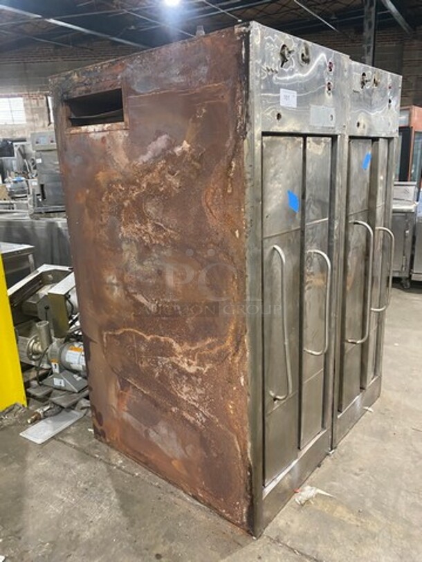 Bari Commercial Natural Gas Powered Double Deck Pizza Oven! All Stainless Steel! 2x Your Bid Makes One Unit! Model: M648S SN: 1978 - Image 2 of 9