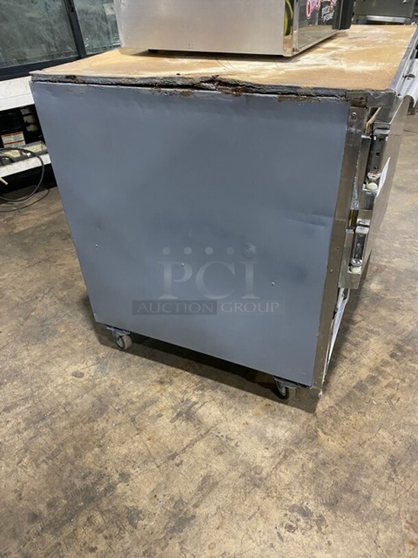 Leader Commercial Refrigerated Lowboy/Work Top Cooler! With 2 Door Refrigerated Storage Underneath! With Stainless Steel Body! On Casters! 115V 1 Phase! Model: DR48 S/C SN: PS121452! - Image 2 of 8