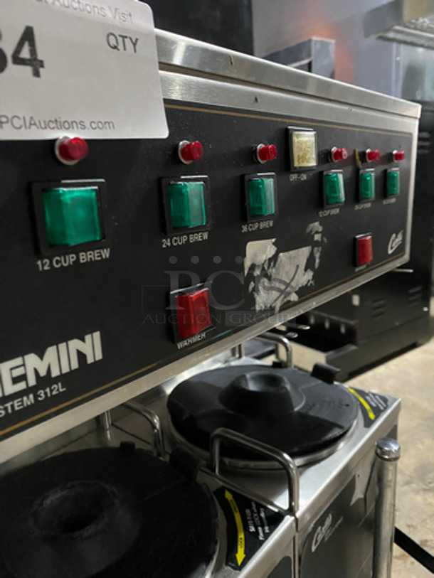 Curtis Commercial Countertop Dual Coffee Brewing Machine! With Hot Water Dispenser! With Beverage Holders/Dispensers! All Stainless Steel Body! On Small Legs! Model: GEM312IL10 SN: 10353419 220V 60HZ 1 Phase - Image 6 of 9