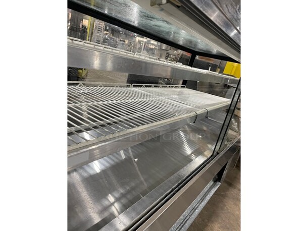 Leader Commercial Dry Bakery Showcase! With Poly Coated Racks! Glass All Around Showcase Style! With Rear Access Doors! All Stainless Steel Body! Model CSK77D Serial PU11M0072B! 115V 1PH! - Image 3 of 4