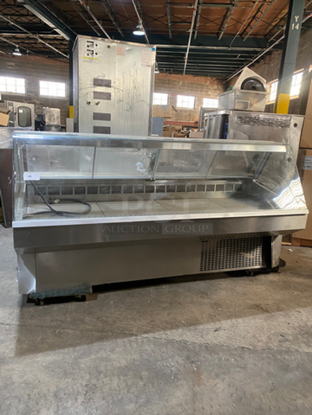 AMAZING! Federal Industries Commercial Refrigerated Deli Display Case! With 2 Sliding Rear Doors! With Commercial Cutting Board! All Stainless Steel Body! Model: SQ8CD SN: 07121947296 120V 60HZ 1 Phase - Image 1 of 9
