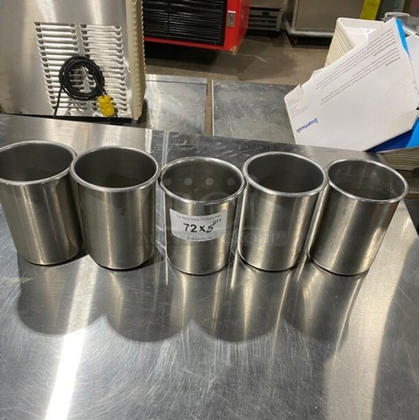 Stainless Steel Utensil Organizer! 5x Your Bid! - Image 1 of 7