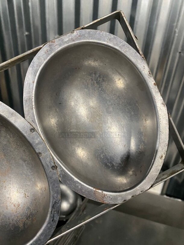 All One Money! Stainless Steel Egg Shape Cake Molds! - Image 4 of 4