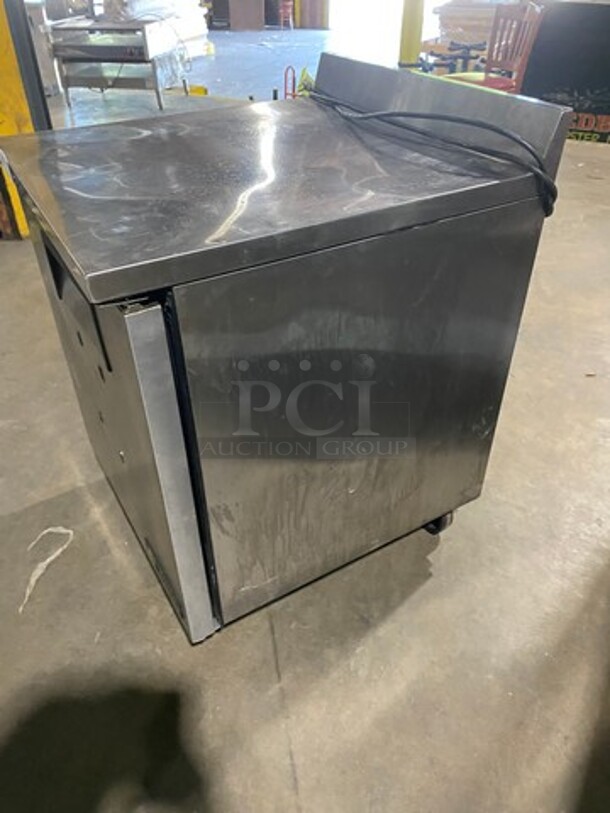 True Commercial Single Door Lowboy/Worktop Freezer! With Back Splash! All Stainless Steel! Model: TWT27F SN: 8587390 115V 60HZ 1 Phase - Image 2 of 8
