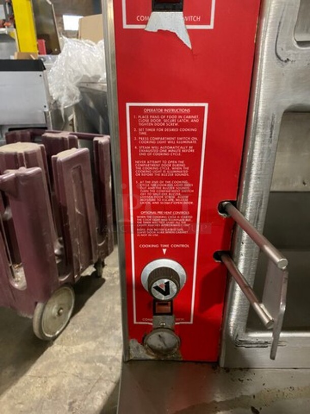 GREAT! Vulcan Commercial Triple Deck Pressure Steam Cooker! All Stainless Steel! On Legs! Model: VHL3G SN: 271155958 120V 60HZ 1 Phase - Image 8 of 12