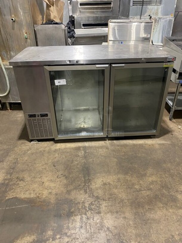 NICE! Fagor Commercial 2 Door Bar Back Cooler! With View Through Doors! All Stainless Steel! Model: FBB59SDT SN: 13040002M 115V 60HZ 1 Phase - Image 1 of 9