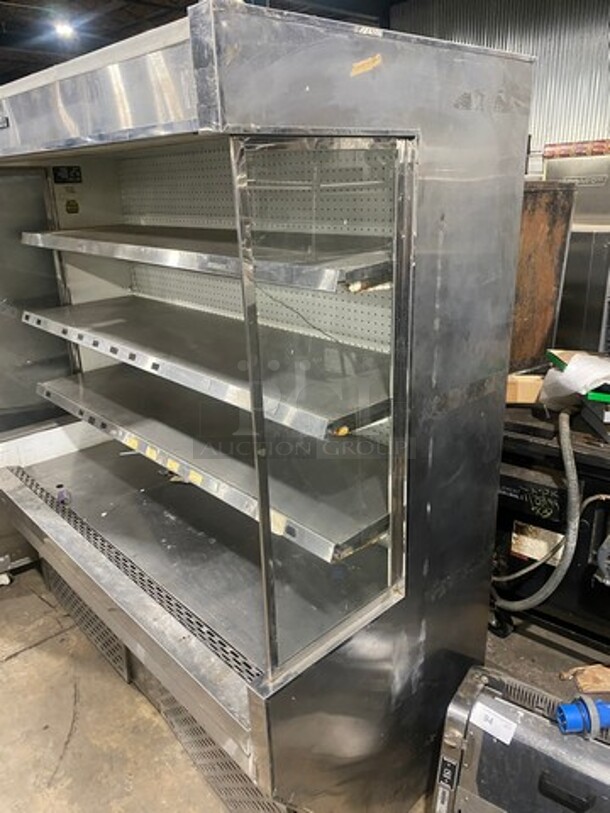Custom Cool Commercial Refrigerated Open Grab-N-Go Display Case! With Shelves! All Stainless Steel! Model: GC72SC SN: H1400002 208V 60HZ 1 Phase - Image 2 of 7