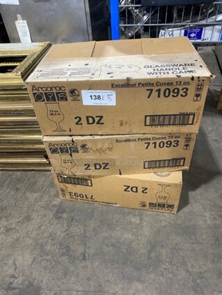 IN THE BOX! Arcoroc 13 OZ Petite Cuvee Glass! 3x Your Bid!