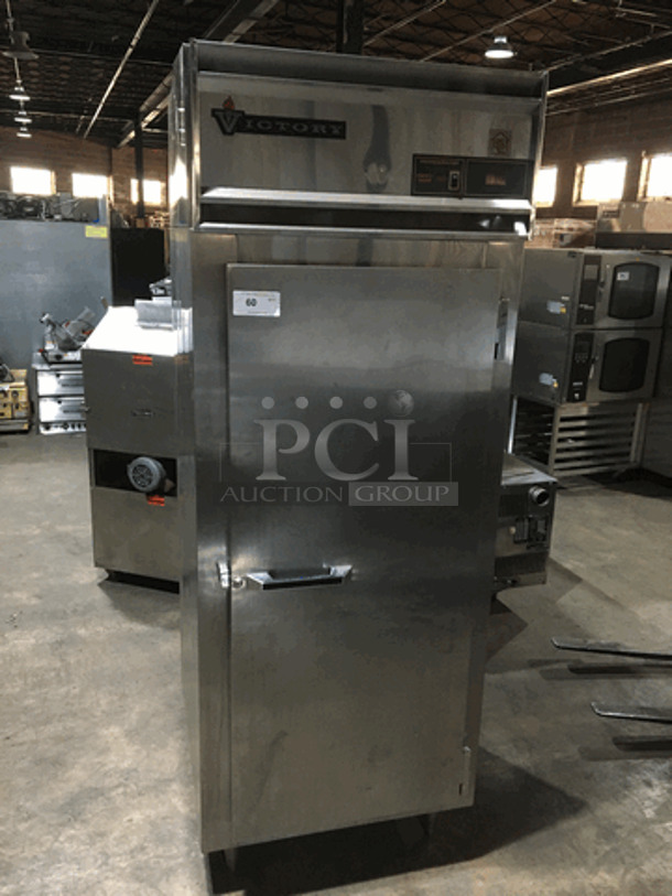 Victory Commercial Single Door Refrigerated Dough Retarder! Can Fit Roll In Rack! Rack Is Not Included! All Stainless Steel! Model RS1DS7EW Serial B0381930! 115V 1Phase! On Legs!