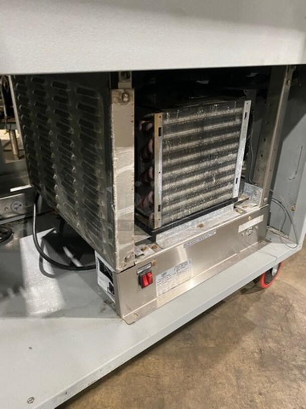 Duke Commercial Sandwich Prep Line Unit! With Slanted Front Glass! With Commercial Cutting Board! All Stainless Steel! On Casters! Model: SUBCPTC60M SN: 07063219 120V 60HZ 1 Phase - Image 7 of 8