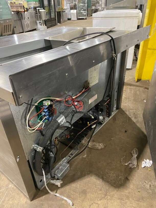 Continental Commercial Refrigerated Sandwich Prep Table! With 2 Door Underneath Storage Space! All Stainless Steel! Model: SW4812 SN: 15742637 115V 60HZ 1 Phase - Image 4 of 8
