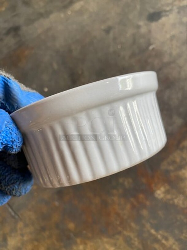 ALL ONE MONEY! White Ceramic Ramekin! Includes Black Poly Crate! - Image 4 of 5