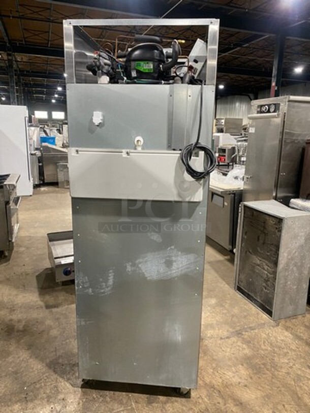 Hoshizaki Commercial Single Door Reach In Cooler! With View Through Door! Poly Drink Racks! Stainless Steel Body! On Casters! Model: CR1SFGECL SN: H50277E 115V 60HZ 1 Phase - Image 4 of 9