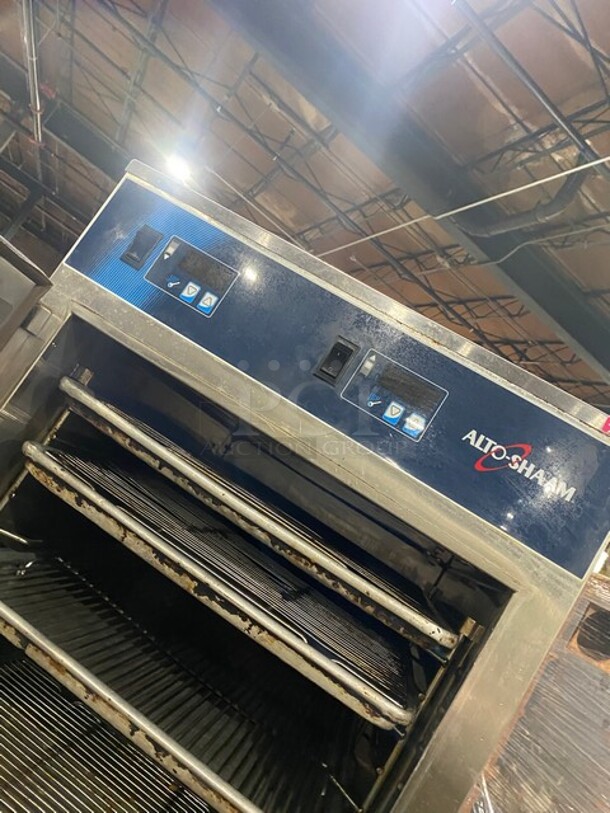 SWEET! Late Model! Alto Shaam Commercial Heated Holding Cabinet/ Food Warmer! All Stainless Steel! On Casters! Working When Removed! Model: 1000UP SN: 1001310000 208/240V 60HZ 1 Phase! - Image 7 of 9