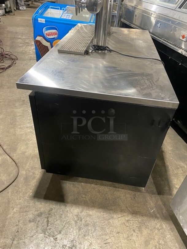 AMAZING! Beverage Air Commercial Refrigerated 10 Tap Cold Brew Coffee Kegerator! With 2 Door Storage Space Underneath! Model: WTR67AHCMMB SN: 13304505 115V 60HZ 1 Phase - Image 3 of 10
