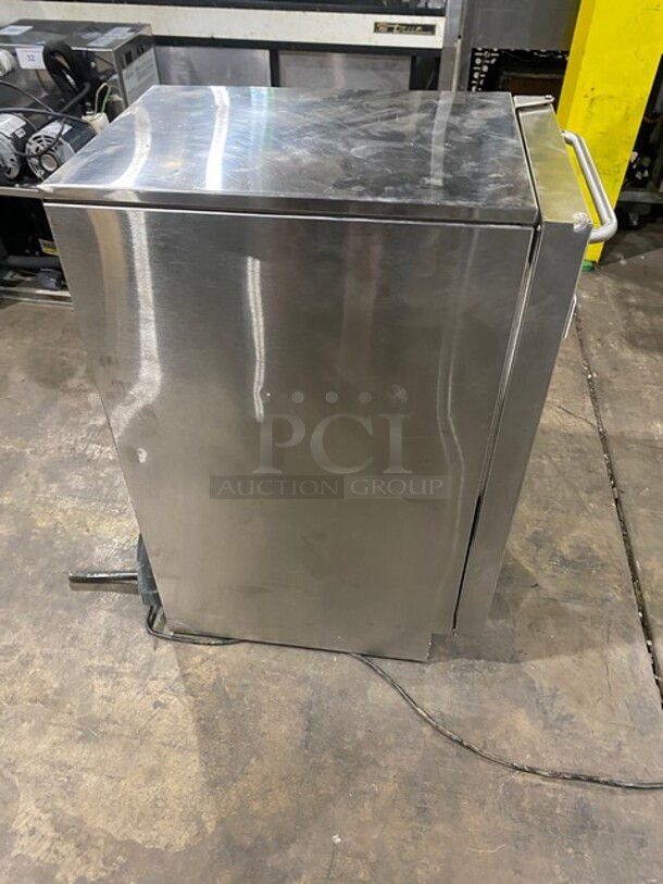 Scotsman Commercial Air Cooled Undercounter Gourmet Cube Ice Machine! With Single Door Built-in Ice Bin! All Stainless Steel! 115V 1 Phase! Model: CU50GA-1A SN: 12111320012451!  - Image 4 of 9