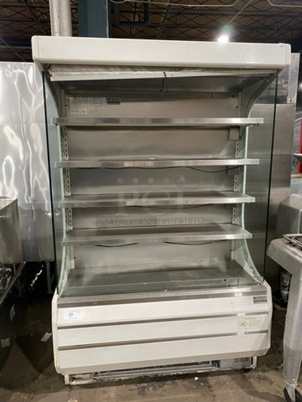 Turbo Air Commercial Refrigerated Grab-N-Go Open Case Merchandiser! With View Through Sides! With Front Cover! Model: TOM50W SN: OM50011005 120V 60HZ 1 Phase