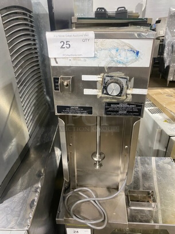 International Dairy Queen Commercial Countertop Blizzard Mixer! Solid Stainless Steel! Model: BM3 SN: H2D12330 120V 60HZ 1 Phase
