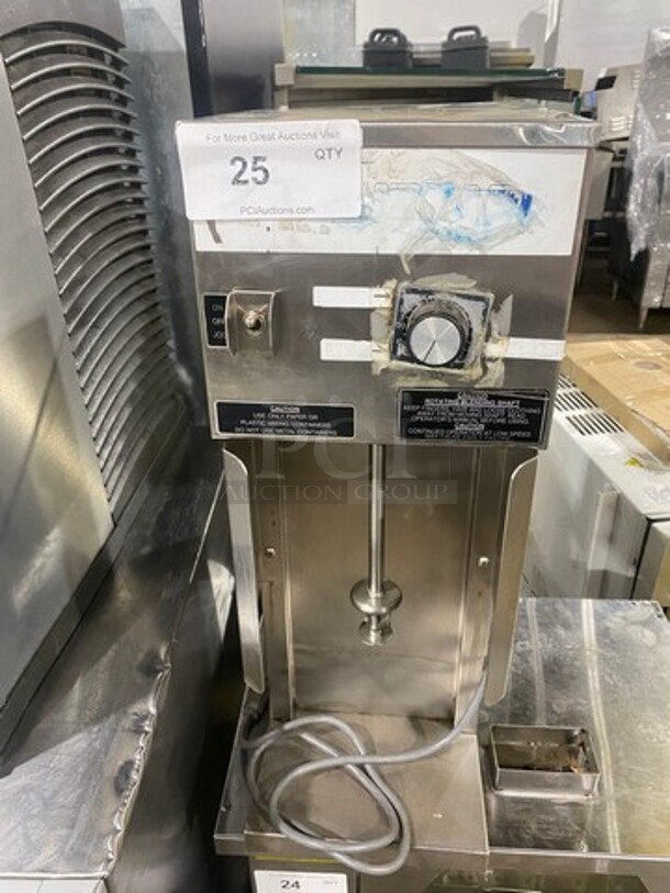 International Dairy Queen Commercial Countertop Blizzard Mixer! Solid Stainless Steel! Model: BM3 SN: H2D12330 120V 60HZ 1 Phase - Image 1 of 8
