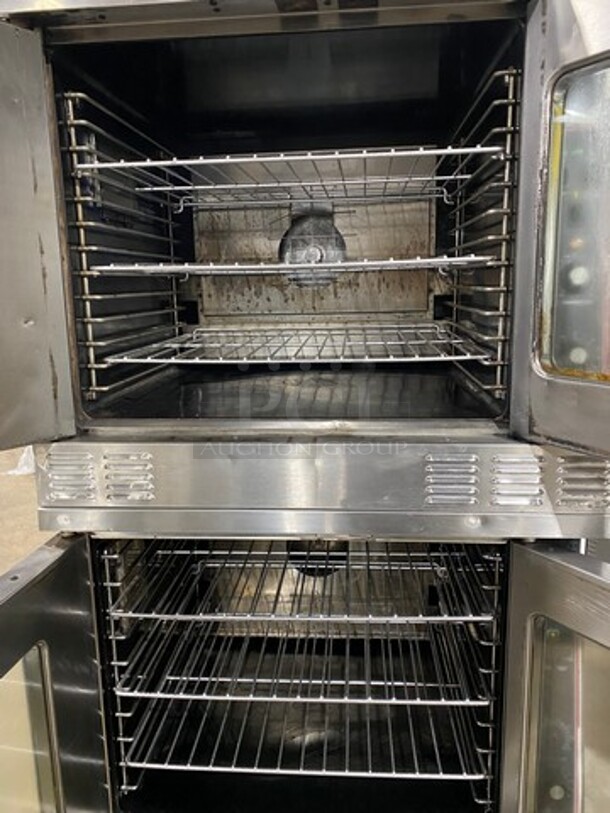 Garland Commercial Gas Powered Double Deck Convection Oven! With View Through Doors! Metal Oven Racks! All Stainless Steel! On Casters! 2x Your Bid Makes One Unit! - Image 5 of 9