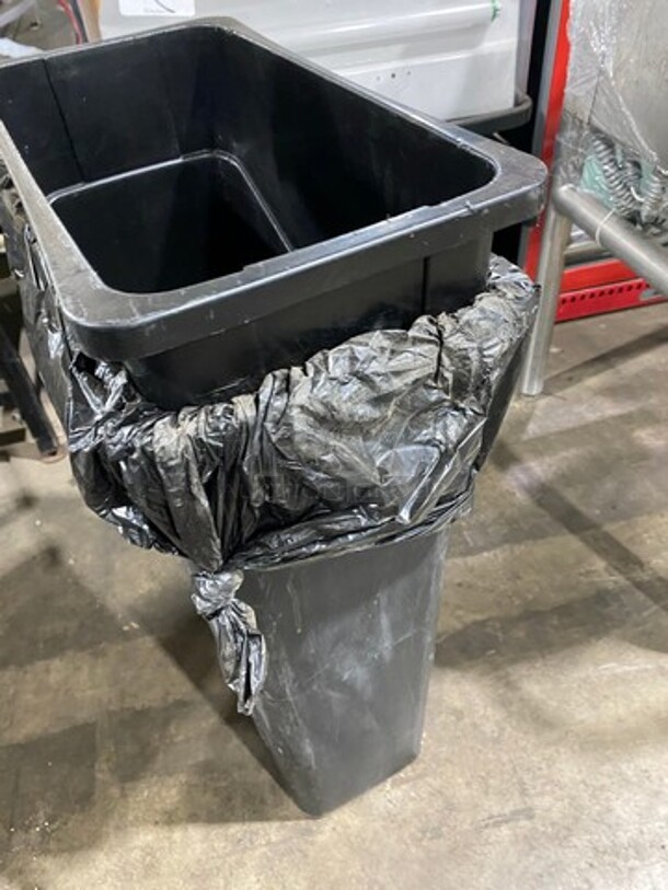 ALL ONE MONEY! Black Poly Trash Can! - Image 3 of 3