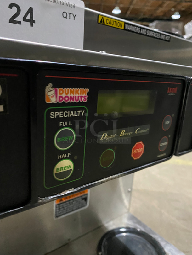 Bunn Commercial Countertop Dual Coffee Brewing Machine! With 4 Coffee Pot Warming Stations! All Stainless Steel! On Small Legs! Model: AXIOM2/2TWIN SN: AXTN026484 120/208/240V 60HZ 1 Phase - Image 6 of 10