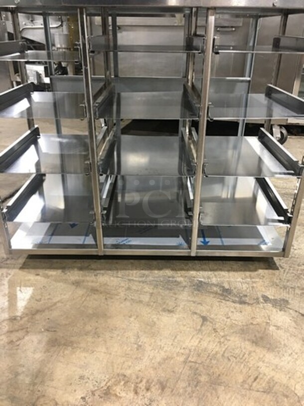 GREAT! NEW! Delfield Commercial Worktable! Stainless Steel! On Small Casters! With Built In Tray Rack Underneath!  Model: WORKTABLE SN: 1610150002301 - Image 7 of 10