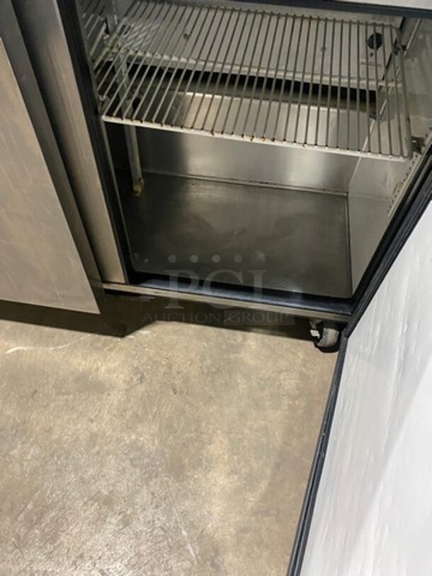 True Commercial 2 Door Refrigerated Lowboy/Worktop Cooler! With Backsplash! All Stainless Steel! On Casters! Model: TWT48 SN: 7399476 115V 60HZ 1 Phase - Image 4 of 6